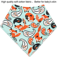 Baby Bibs Triangle scarf Cotton Cartoon Child Bandana Bib Dribble Bibs Newborn BIb for Kids - BIG FRENCHIES