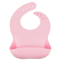 Solid Silicone Bibs Baby Feeding Saliva Towel Waterproof Soft Cloths Bandana Lightweight Infant Bibs - BIG FRENCHIES