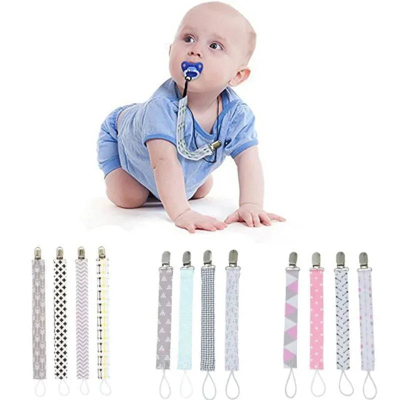 4PCS/SET Infant Pacifier Clips Holder Clip Nursing Teether Clip Nipple Holder Baby Pacifier Clip Soother Holder for Pacifier for Kids and Baby - BIG FRENCHIES