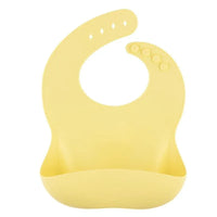 Solid Silicone Bibs Baby Feeding Saliva Towel Waterproof Soft Cloths Bandana Lightweight Infant Bibs - BIG FRENCHIES