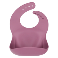 Solid Silicone Bibs Baby Feeding Saliva Towel Waterproof Soft Cloths Bandana Lightweight Infant Bibs - BIG FRENCHIES