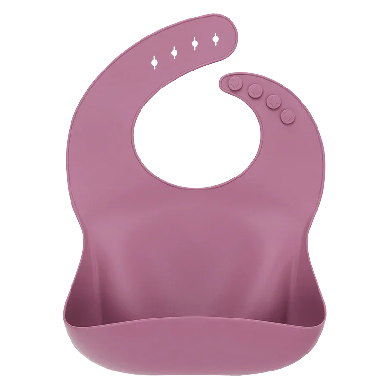 Solid Silicone Bibs Baby Feeding Saliva Towel Waterproof Soft Cloths Bandana Lightweight Infant Bibs - BIG FRENCHIES