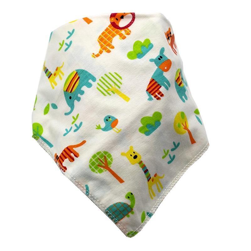 Baby Bibs Triangle Cotton Cartoon Child Bandana Dribble Bibs Newborn Slabber Absorbent Cloth For Baby and Kids - BIG FRENCHIES