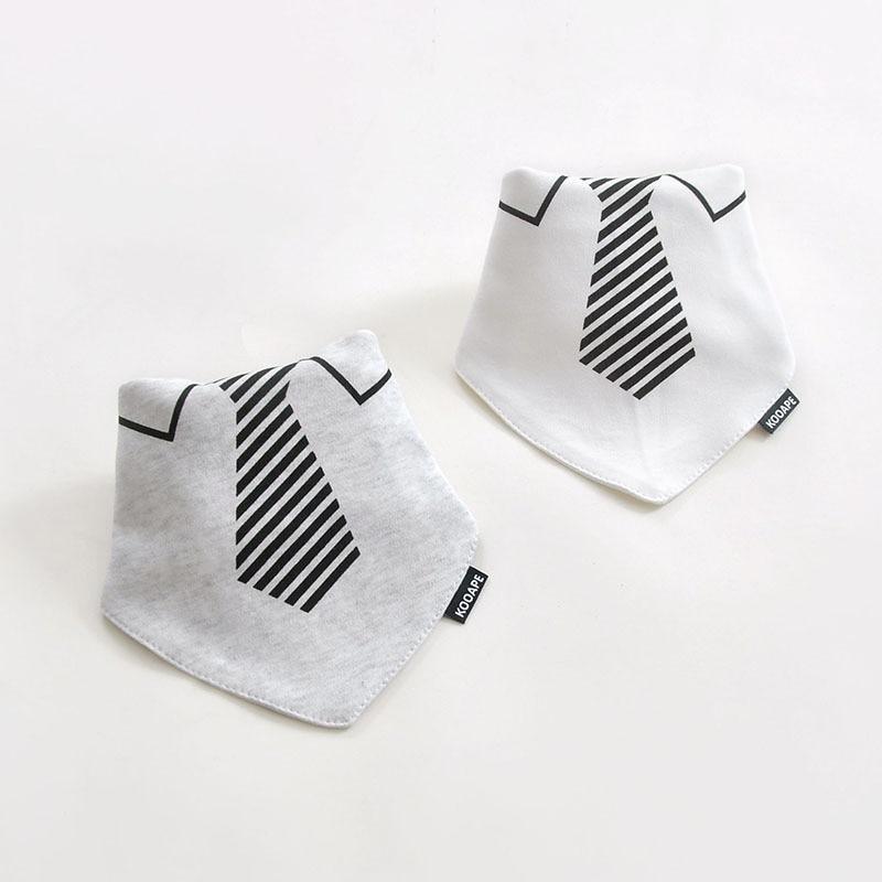 2 Pcs Baby Bibs Bandana Cotton Double Layers Drool Bib For Boys And Girls Triangle Bibs Infant Towel - BIG FRENCHIES