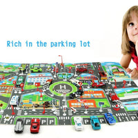 Traffic Road Carpet Play mat Rug For Cars Baby Crawling mat Climbing Pad Parking Lot Map Play Carpet for Baby and Kids - BIG FRENCHIES