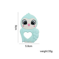 Silicone Baby Teether Toddler Toy, Stroller Accessories For Pacifier Chain Owl Food Grade Toys Baby Teether - BIG FRENCHIES