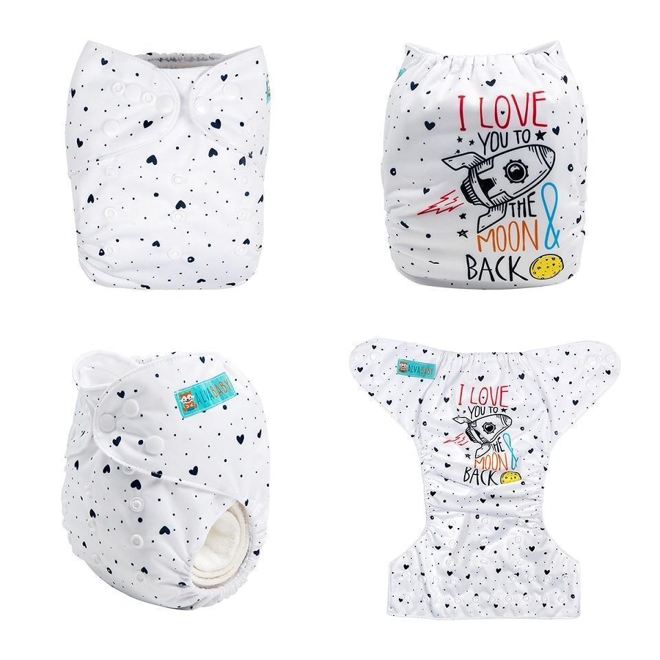 Most Popular Digital Position Baby Cloth Diaper with Microfiber Insert In Modern Printed Design For Baby Boys and Baby Girls KIds - BIG FRENCHIES