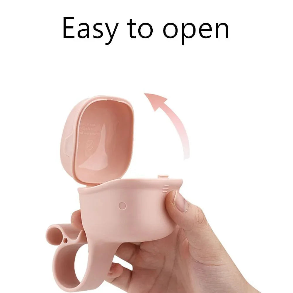 Portable Baby Pacifier Box Dustproof Cute Shark-Shaped Pacifier Snack Travel Storage Box Safe Case for Baby Pacifier - BIG FRENCHIES