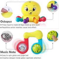 Baby Rattles Teether Shaker Grab and Spin Rattle Musical Toy Set Early Educational Toys For Baby - BIG FRENCHIES