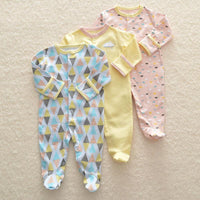 3Pcs Baby unisex Rompers Long Sleeve Sleep suit Cartoon Jumpsuit Baby Pajamas Stes For Kids Between 0-12Months - BIG FRENCHIES
