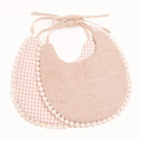 Double-deck Infant Baby Girl Boy Bib Kid Toddler Dinner Feeding Tassel Cotton Linen Burp Cloths - BIG FRENCHIES