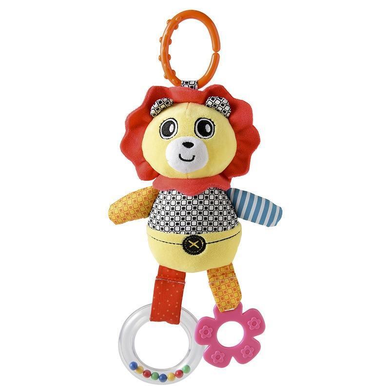 Modern Baby Development Giraffe Animal Hand Bells Rattles Handle Toys Stroller Hanging Teether Baby Toys For Kids - BIG FRENCHIES