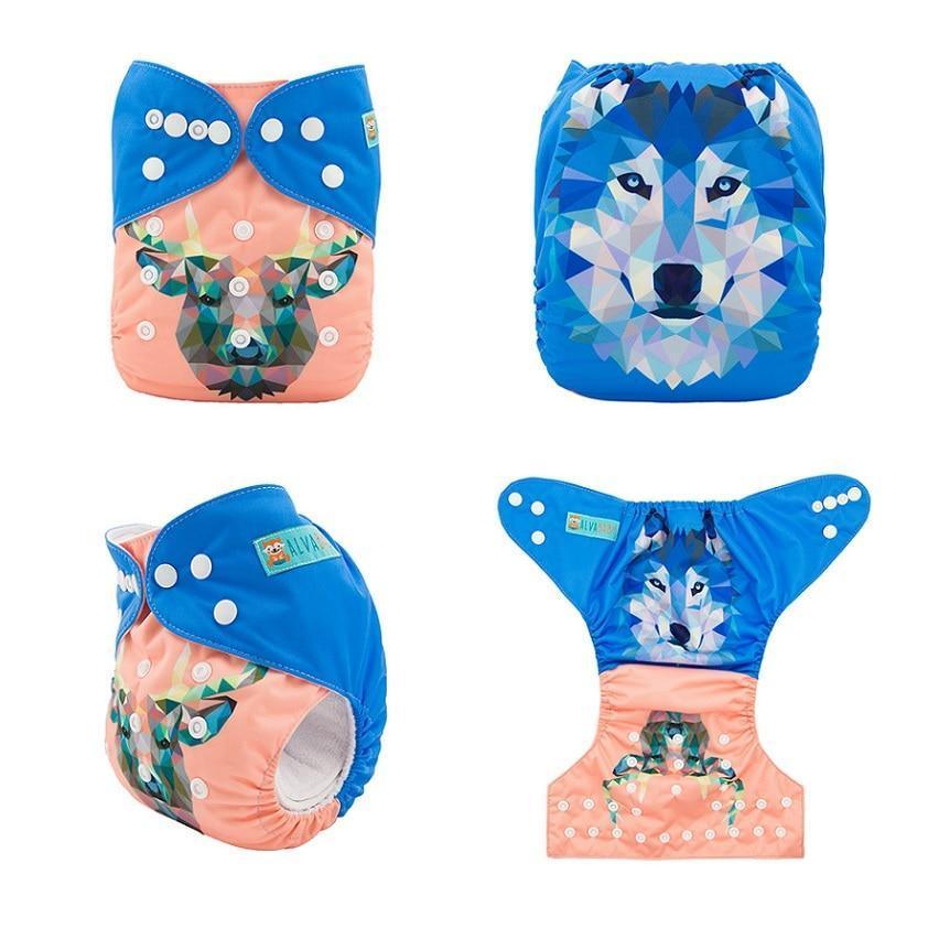 Most Popular Digital Position Baby Cloth Diaper with Microfiber Insert In Modern Printed Design For Baby Boys and Baby Girls KIds - BIG FRENCHIES