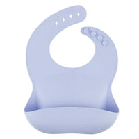 Solid Silicone Bibs Baby Feeding Saliva Towel Waterproof Soft Cloths Bandana Lightweight Infant Bibs - BIG FRENCHIES