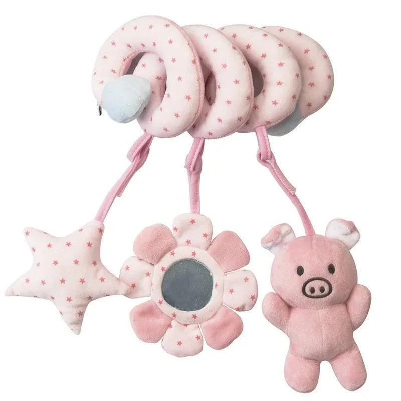 Modern Rattles Mobile Bed Baby Toys Cute Crib Stroller Spiral Newborn Educational Cartoon Animals Rattle Toy For Kids - BIG FRENCHIES