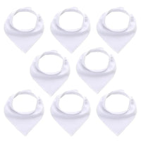 8PCS/SET Pack Baby Bandana Organic Absorbent Soft Cotton Drool Bibsfor Teething And Feeding Bib For Baby and Kids Feeding - BIG FRENCHIES