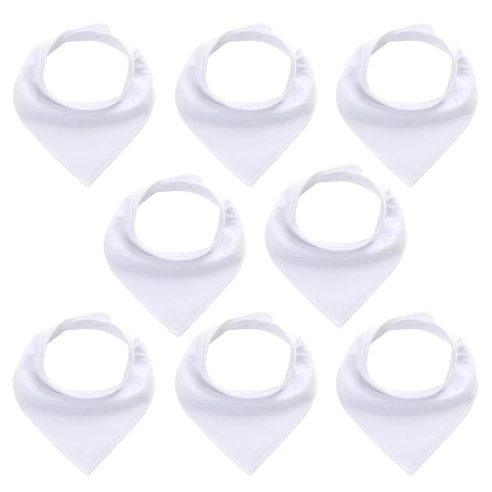 8PCS/SET Pack Baby Bandana Organic Absorbent Soft Cotton Drool Bibsfor Teething And Feeding Bib For Baby and Kids Feeding - BIG FRENCHIES