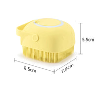 Dog & Cat Bath Massage Brush – Soft Silicone Pet Accessories Tools - BIG FRENCHIES