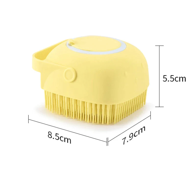 Dog & Cat Bath Massage Brush – Soft Silicone Pet Accessories Tools - BIG FRENCHIES