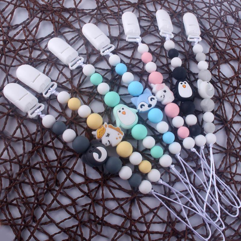 Handmade Animal Pendant Pacifier Clips Chain Nipple Holder for Infant Baby Pacifier - BIG FRENCHIES