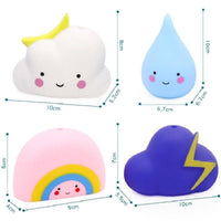 Modern Bathroom Baby Bath Toys Bathroom Play Water Spraying Tool Clouds Shower Floating Toys For Kids - BIG FRENCHIES