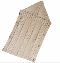 Warm Baby Blanket Knitted Newborn Swaddle Wrap Soft Footmuff Cotton Envelope For Stroller Accessories Blanket Bag - BIG FRENCHIES