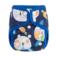 Newborn Pocket Diaper Cloth Diapers Bamboo Charcoal Inner Waterproof PUL Outer Double Gussets Nappies for Baby - BIG FRENCHIES