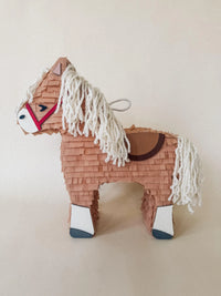 🐴 Birthday Horse Piñata – Handmade 22” Party Decoration with String Mane & Candy Holder - BIG FRENCHIES