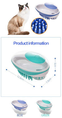 2-in-1 Pet Bath Brush – Soft Silicone Dog Cat Grooming & Massage Comb - BIG FRENCHIES