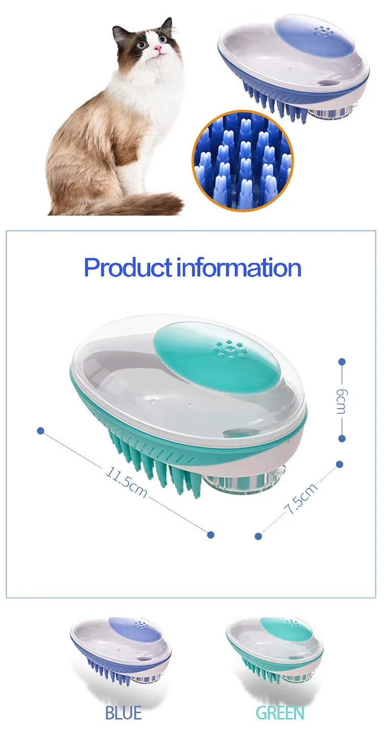 2-in-1 Pet Bath Brush – Soft Silicone Dog Cat Grooming & Massage Comb - BIG FRENCHIES