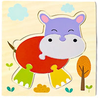 Baby Wooden 3D Tangram Puzzle – Educational Cartoon Animal Toy - BIG FRENCHIES
