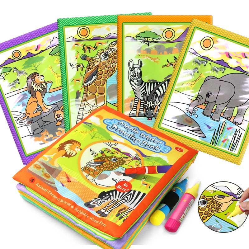 Magic Water Drawing Books Coloring Books Doodle & Magic Pen Painting Drawing Board Children Painting Toys Birthday Gifts - BIG FRENCHIES