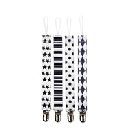 4PCS/SET Infant Pacifier Clips Holder Clip Nursing Teether Clip Nipple Holder Baby Pacifier Clip Soother Holder for Pacifier for Kids and Baby - BIG FRENCHIES