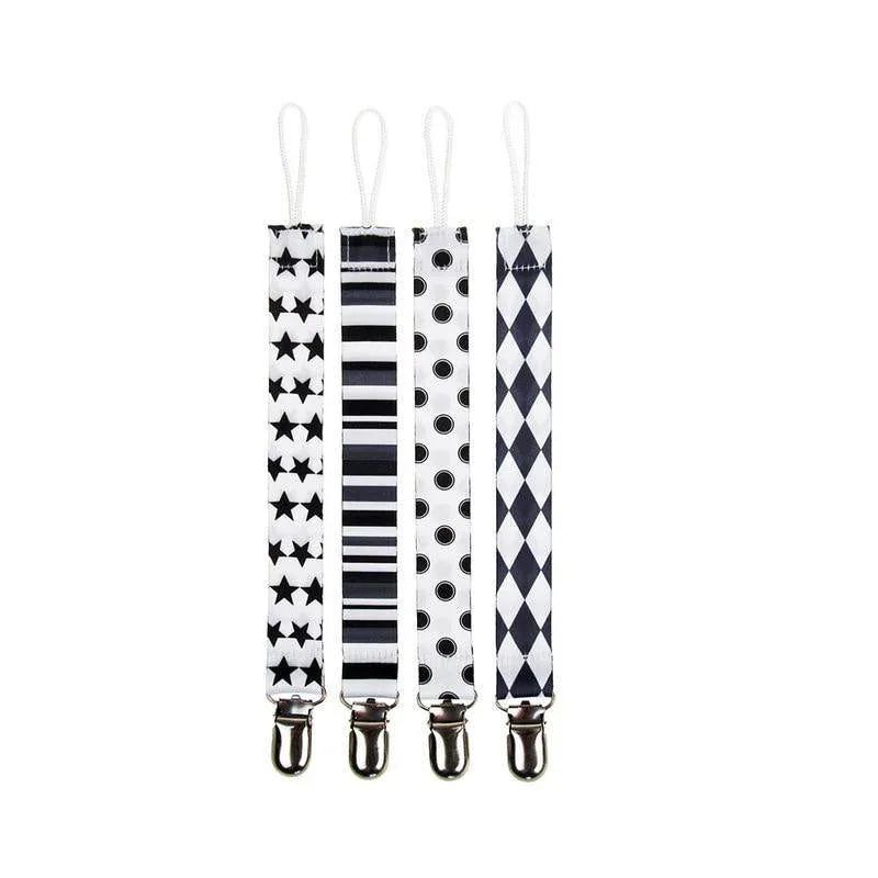 4PCS/SET Infant Pacifier Clips Holder Clip Nursing Teether Clip Nipple Holder Baby Pacifier Clip Soother Holder for Pacifier for Kids and Baby - BIG FRENCHIES