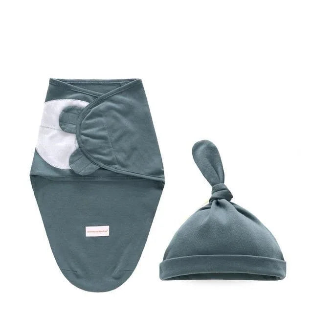 Newborn Wrapping Swaddle Baby Envelop Wrap Blanket Baby Hat Sleeping Bag Set Sleep Bag - BIG FRENCHIES