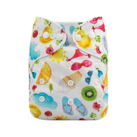 Baby One Size Fits All Reusable Baby Cloth Diaper with Microfiber Insert Diaper For Baby Boys and Baby Girls In Modern New Printed Design - BIG FRENCHIES