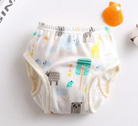8-layer Pants Baby Diapers Reusable Training Pants Washable Cloth Diapers Waterproof Pants Nappies With Leak-proof Side - BIG FRENCHIES