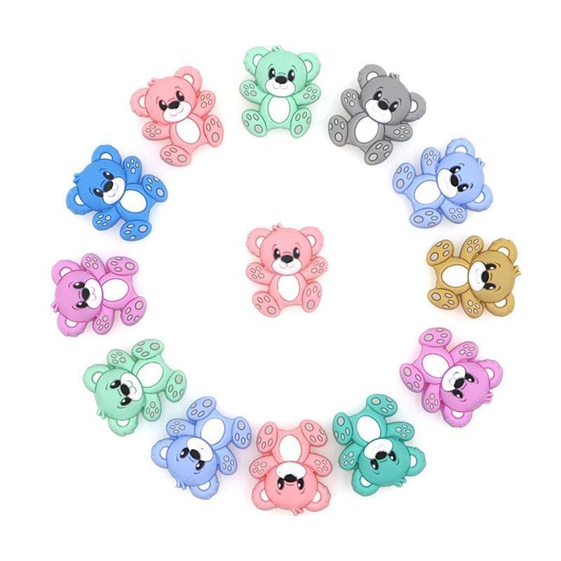 Mini Bear Silicone Beads Baby Dummy Cartoon Pacifier Toy Accessories For Kids And Babies - BIG FRENCHIES