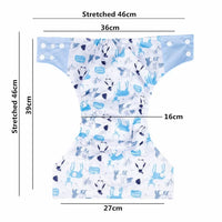Reusable Waterproof Diaper Baby Bamboo Charcoal Diaper One Size Pocket Baby Nappies For Kids Set - BIG FRENCHIES