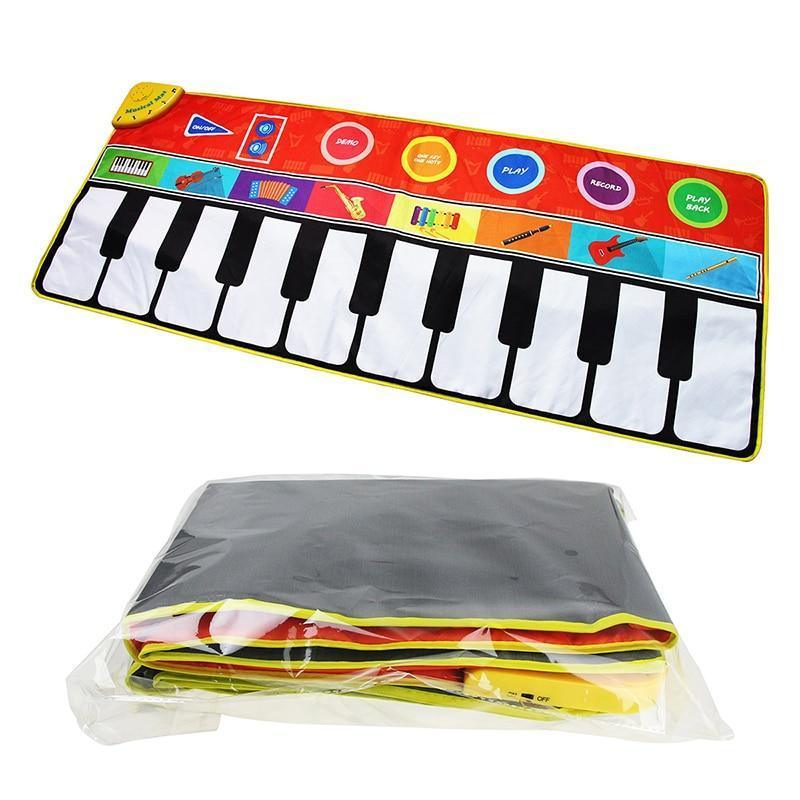 Big Size Music Piano Carpets & 8 Instruments Guitar Accordion Violin Sounds Musical Play Mat Educational Toy For Kids - BIG FRENCHIES