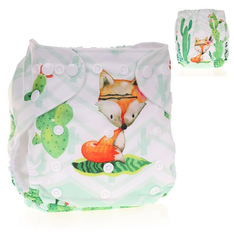 Baby Pocket Cloth Diaper Nappy Reusable Adjustable Washable No Inserts Nappie For Baby In Modern Printed Style - BIG FRENCHIES