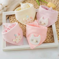 Baby Bibs Triangle Double Cotton Bibs Cartoon Saliva Towel Baby Boys Girls Feeding Apron Cotton Bib for Kids - BIG FRENCHIES