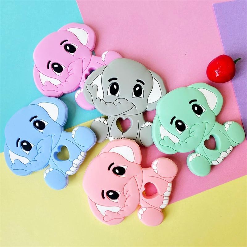 Silicone Elephant Animal Newborn Teethers Toy Cartoon Children Perfect Gift For Baby Boys or Girls - BIG FRENCHIES
