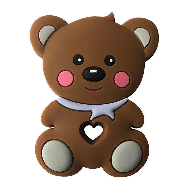Food Grade Silicone Teethers Animal Fox Koala Teether Baby Silicone Chew Charms Kids Teething Gift Toddler Toys - BIG FRENCHIES