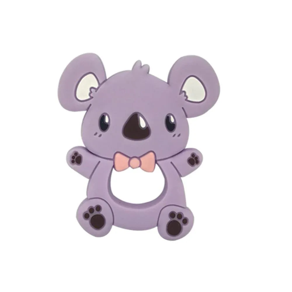 Food Grade Silicone Teethers Animal Fox Koala Teether Baby Silicone Chew Charms Kids Teething Gift Toddler Toys - BIG FRENCHIES