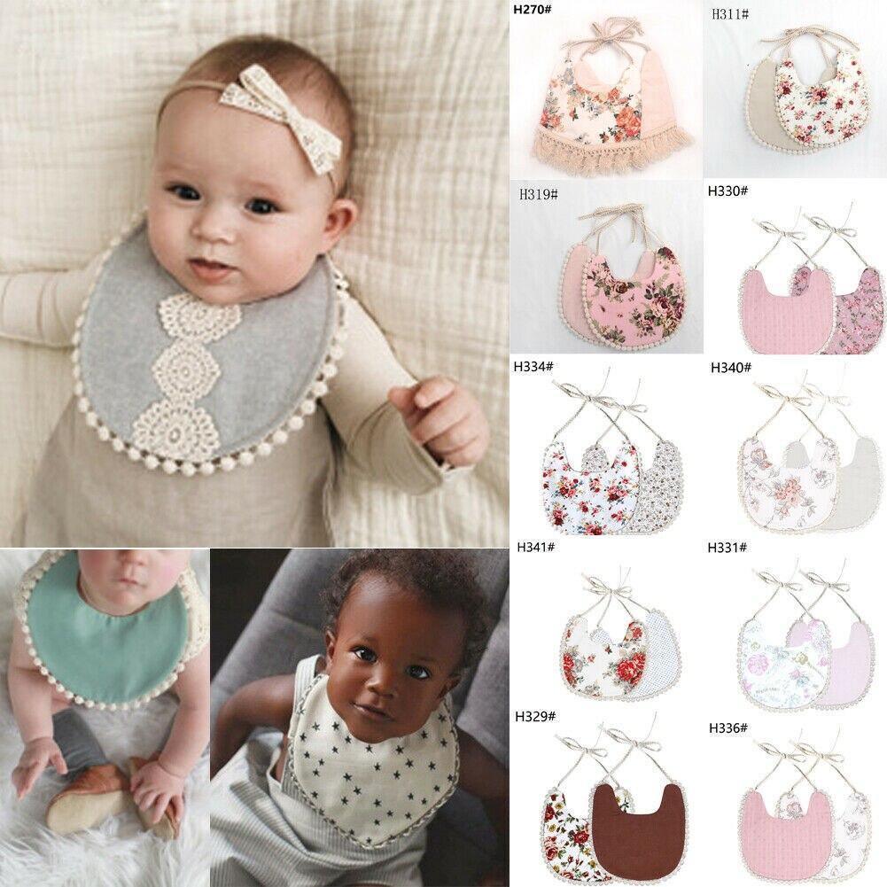 Newborn Baby Boys Girls Cute Saliva Towel Feed e Cotton Bibs Dribble Scarf For Baby Kids - BIG FRENCHIES