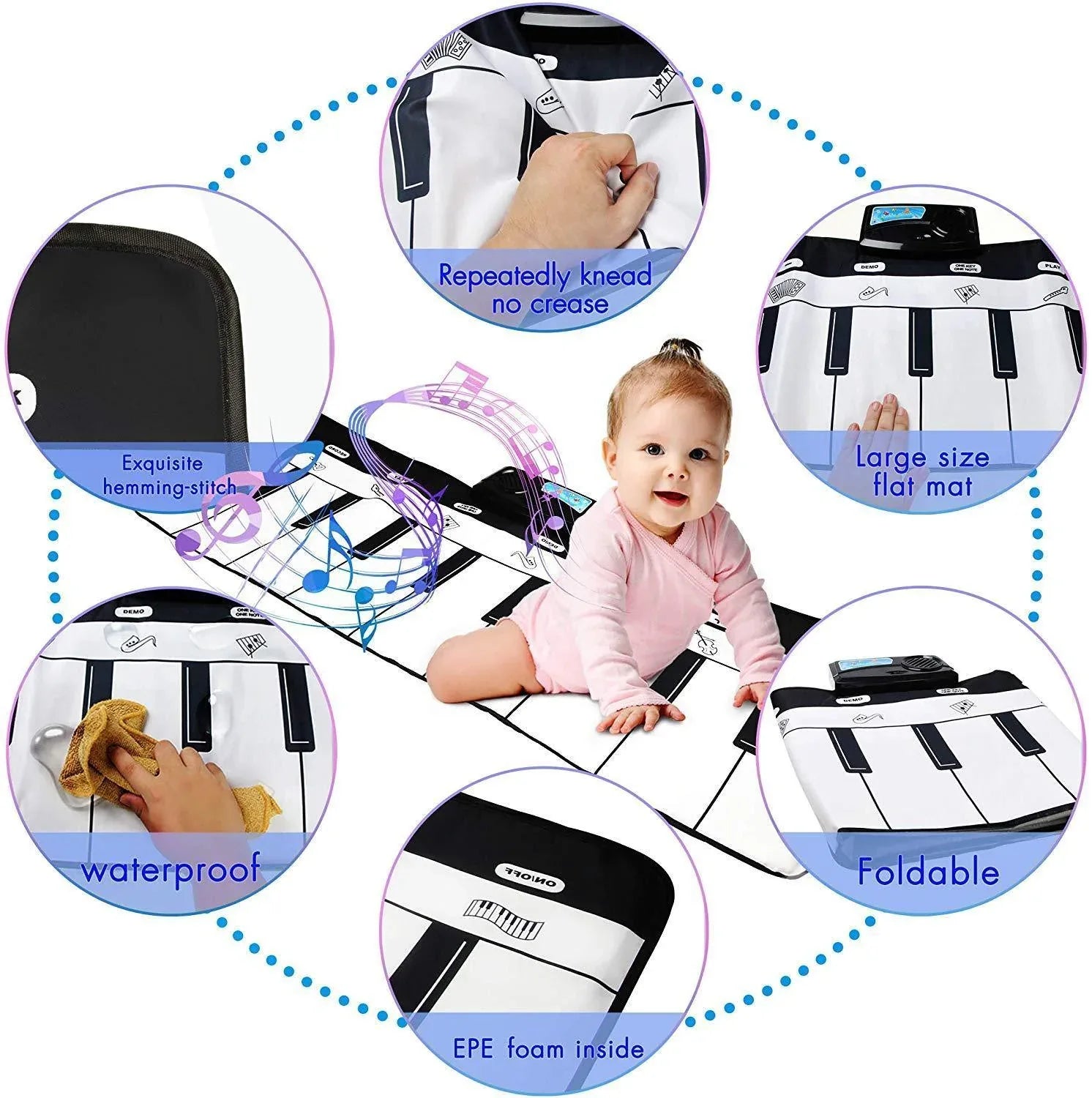 Electronic Musical Mat Carpets Keyboard Baby Piano Play Mat Toy Musical Instrument Music Toys Educational Toys Fro Kids - BIG FRENCHIES
