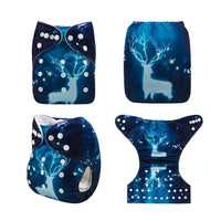 Most Popular Digital Position Baby Cloth Diaper with Microfiber Insert In Modern Printed Design For Baby Boys and Baby Girls KIds - BIG FRENCHIES