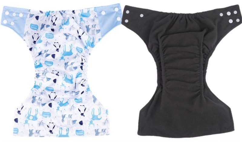 Reusable Waterproof Diaper Baby Bamboo Charcoal Diaper One Size Pocket Baby Nappies For Kids Set - BIG FRENCHIES