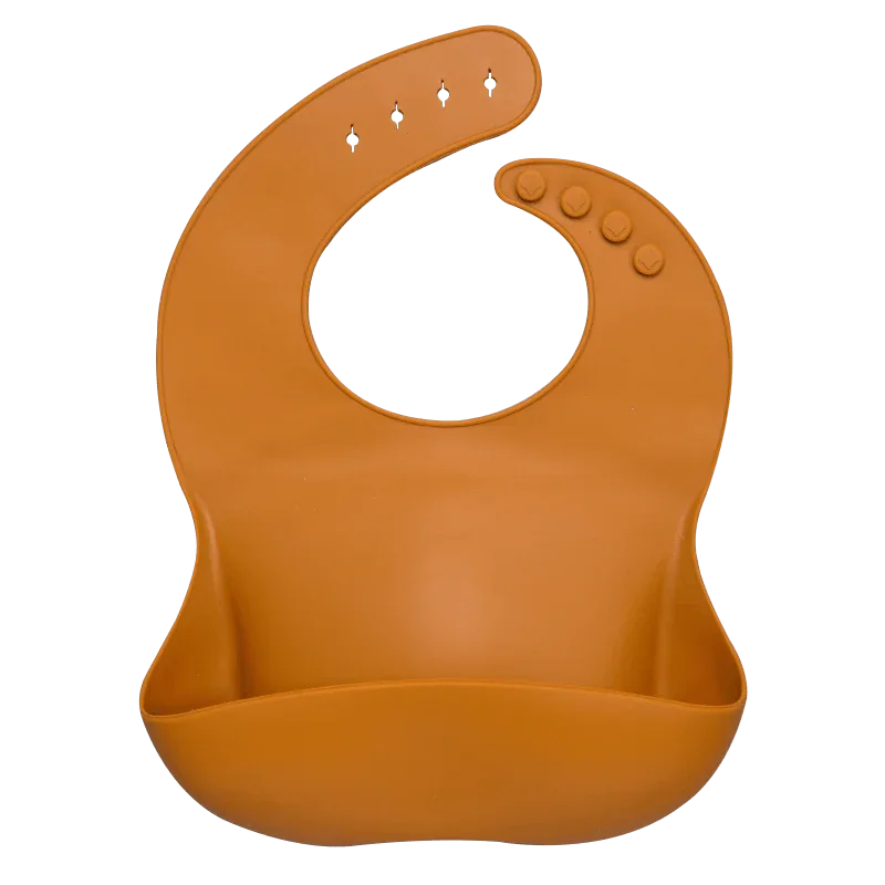 Silicon Breastplate Baby Bib Waterproof Solid Infant Bandana Bibs Newborn Feeding Burp Cloth Bib For Kids - BIG FRENCHIES